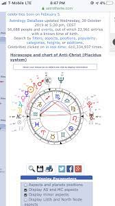 I Thought This Was Interesting The Anti Christs Birth Chart According To Astro Theme Birth Chart Learn Astrology Weekly Astrology