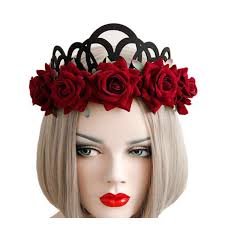 Corona de Flores, Catrina Rosas Rojas