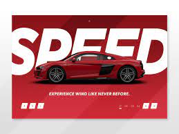 Audi R8 Landing Page Concept Car Advertising Design Car Advertising Advertising Design
