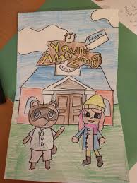 Send a smile 4 kids (canada) collects and distributes handmade greeting cards to nurses, staff and families to give to hospitalized children on their birthdays and other special dates. I M Making Cards For Sick Children In Hospitals I Decided To Make This One Animal Crossing Themed I Normally Draw Digital And I Don T Have Very Good Colored Pencils Animalcrossing