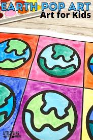 Silkscreen portraits, disaster pictures, campbell's soup cans. Earth Day Pop Art For Kids Little Bins For Little Hands