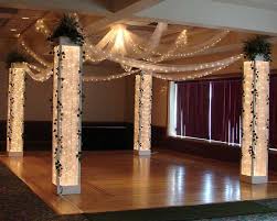 Chair Covers Of Lansing Columns And Backdrops Prom Decor Dance Floor Wedding Wedding Columns