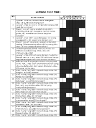 Maybe you would like to learn more about one of these? 2b Lembar Pertanyaan Test Mbti