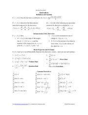 The function must be differentiable over the interval (a,b) and a < c < b. Calculus Cheat Sheet All 3 728 Jpg Calculus Cheat Sheet Derivatives Definition And Notation If Y F X Then The Derivative Is Defined To Be F X Lim Course Hero
