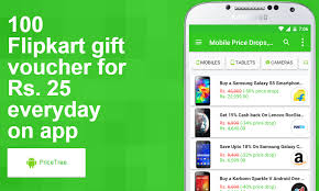 PriceTree App- Get a chance to win 25 Rs Flipkart voucher daily
