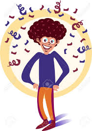 Curly Hair Tall Boy Smiling Cartoon Royalty Free Cliparts Vectors And Stock Illustration Image 115048180 With so many anime characters with odd hair colors, brown is almost weirder than a bright color like pink or green. curly hair tall boy smiling cartoon