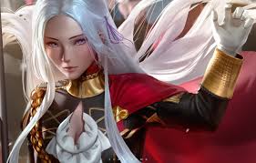 Wall murals & wallpaper are a simple & stylish way to easily update your home wall decor. Wallpaper Look Girl Fire Emblem Fire Emblem Three Houses Edelgard Images For Desktop Section Igry Download