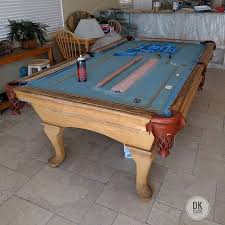 Just Starting To Repair The Cushions On This 8 Foot Pool Table At A Vacation Rental House In Newport Beach Norma Vacation Home Rentals House Rental Pool Table