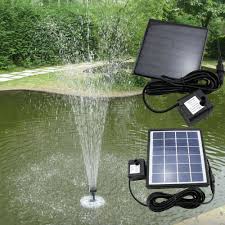 Solar Power Fountain Pool Water Pump Panel Garden Plants Watering Kit Ur Teichpumpen Springbrunnen Springbrunnen Garten