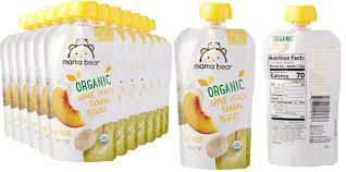 Amazon Brand Mama Bear Organic Baby Food Pouch Stage 2 Apple Peach Banana Yogurt 4 Ounce Pouch Pack Of 12 Jungle Deals Blog