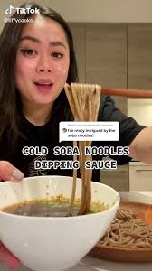 Easy Cold Soba Noodles Dipping Sauce Recipe Food Tiktok Video In 2020 Savoury Food Dipping Sauces Recipes Cold Soba