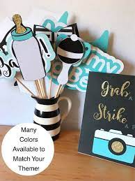 Baby Shower Photo Booth Props Baby Shower Decorations It S A Boy Blue Party Decorations Gender Reveal Baby Shower Baby Shower Photo Booth Props Baby Shower Diy Baby Boy Shower