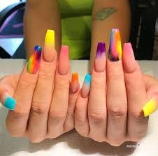 Changing leaves have nothing on these gorgeous nail ideas. Inspired Beauty Bright Multicolor Nails That Are Perfect