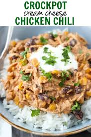 Especially during these chilly winter nights. Crockpot Cream Cheese Chicken Chili Belle Of The Kitchen