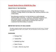 90 Day Business Plan Template Free
