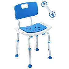 Amazon Com Latest Version Upgraded Eva Paded Shower Chair Bench With Backrest And Extra Assist Grab Bar Stool Transfer Bench Spa Bath Seats Chair Bath Bench