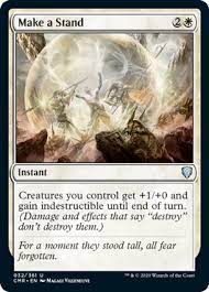 That which doesn't kill you makes you stronger. Make A Stand Commander Legends Gatherer Magic The Gathering