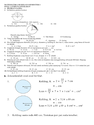 Soal essay matematika kelas 10 beserta jawabannya ilmusosial id. Contoh Soal Soal Matematika Kelas 2 Sd Semester 2 Pilihan Ganda