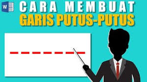 Item jelek miskin & nyusahin. Cara Membuat Garis Putus Putus Di Microsoft Word Youtube