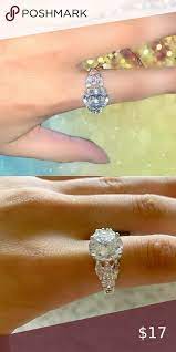 Large Diamond Ring Large Diamond Rings Womens Jewelry Rings Faux Diamonds
