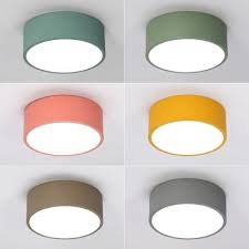 In addition to an array of glass shade dome lights, you can order square flush mounts, linear surface mounts, fabric drum flush mounts, cylinder surface mounts, and other. Colorful Macaron Cylinder Flush Mount Metallic Led Ceiling Light For Kids Living Room Ceiling Lights Kids Room Lighting Light Fixtures Flush Mount