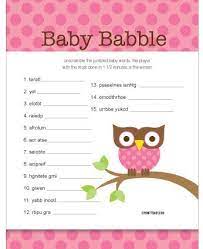 Baby Shower Games For Girls And Cute Girly Prize Ideas Baby Shower Printables Baby Shower Wording Baby Shower Games