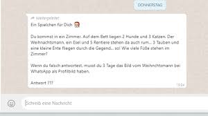 Eine giraffe und 5 nilpferde stehen da auch rum. Whatsapp Warnung Weihnachtsmann Als Profilbild Computer Bild