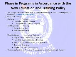 The establishment of the college and its present status • ethiopian police university college/epuc/, which was previously named abadina police college, was founded in 1947 in response to: Welcome To Ethiopian Police University College The Establishment