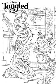 Disney Rapunzel Halloween Coloring Page Tangled Coloring Pages Halloween Coloring Pages Rapunzel Coloring Pages
