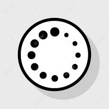 These two guys are so accommodating. Circular Loading Sign Vector Flat Black Icon In White Circle With Shadow At Gray Background Royalty Free Cliparts Vectors And Stock Illustration Image 75903334