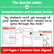 the scarlet letter comprehension and analysis bundle