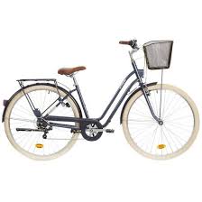 City Bike 28 Zoll Elops 520 Lf Damen Mint Damen Fahrrad Mit Korb Hollandrad Hollandisches Fahrrad