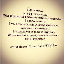 I Will Not Fear Fear Is The Mind Killer Daniel M On Instagram Learning To Be Fearless And Brave One Day At A Time Despite The Fear Of Failure I Kept Going Today F Learning To Be Fear Learning