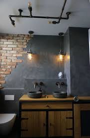 Ideas for diy'ing an industrial vintage modern bathroom. Industrial Bathroom Bathroomdecoration Bathroom Tough And Industrial Design Bathroom Conc Bathroom Interior Design Industrial Home Design Bathroom Interior