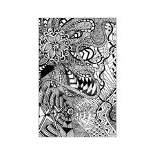 Zeichenvorlagekostenlose vorlagen & muster zum zeichnen. Zentangle Muster Doodle Florent Stil Hand Zeichnen Wandsticker Skizzenhaften Von Hand Hergestellt Monochrome Myloview De