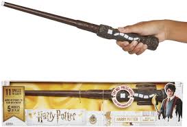 The official universal studios harry potter robes cost $115. Amazon Com Harry Potter Wizard Training Wand 11 Spells To Cast Official Toy Wand With Lights Sounds Albus Dumbledore Wand Lord Voldemort Wand Also Available Toys Games
