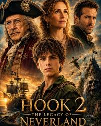 🎬Hook 2: The Legacy of Neverland (2026) ✨ Stars: Dustin Hoffman, Julia  Roberts, Charlie Sands, Ryan Reynolds 👉🏻Decades after his legendary  father rediscovered his youthful spirit, Jack Banning (Ryan Reynolds) finds  himself
