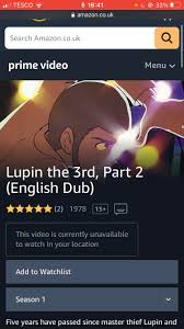 With 26,300+ movies and more than 2,700 tv shows, amazon prime video has one of the world's largest streaming libraries.you can use justwatch to browse the service's entire catalog and filter results based on your preferences. Lupin The 3rd Part 2 No Longer Available On Amazon Prime Uk Lupinthe3rd