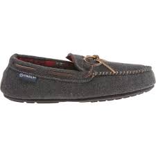 Magellan Outdoors Mens Moccasin Slippers Grey Size 7