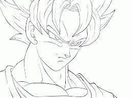Funny dragon ball z coloring page for kids : Dragon Ball Z Drawing Template Novocom Top