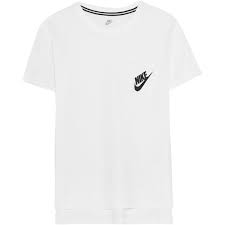 Black And White Nike T Shirt Women S Nike Signal Printed Jersey T Shirt Women S Size Xs 44 Liked On Polyvore Featuring White Nike T Shirt White Jersey Shirt White Cotton T Shirts