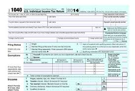 Tax Form 1040 The Basics Template Federal Income Tax