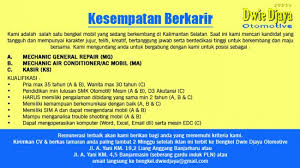 Info loker dicafe bjm hari ini pada saat ini pt ichikoh indonesia kembali membuka lowongan kerja operator produksi dengan persyaratan lowongan kerja sebagai berikut. Loker Banjarmasin Post
