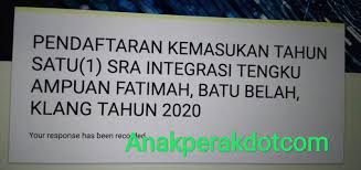 Semakan permohonan darjah 1 tahun 2020 pengedar shaklee kedai vitamin gombak dan batu caves. Pendaftaran Kemasukan Darjah 1 2020 Ke Sra Integrasi Srai Blog Anak Perak