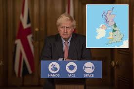 This map shows cities, towns, points of interest, main roads, secondary roads in wales. Map Of England And Wales Under Local Lockdown