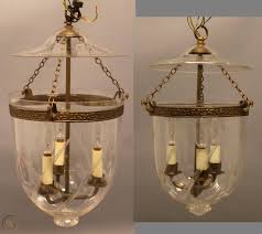Looking for a statement piece? 2 Antique Etched Glass Bell Jar Ceiling Fixture Pendant Light Anglo Hundis 1853997499