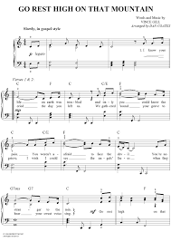 Go Rest High On That Mountain Easy Play Piano Jazz Piano Easy Play Piano Music
