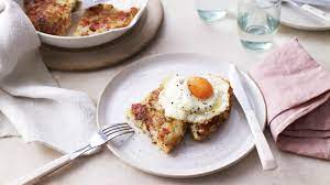 Crisp Bacon Rosti With Fried Eggs Recipe Recipe Recipes Food Bbc Food