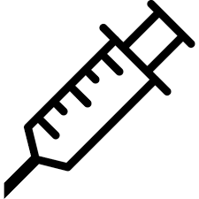 Syringe icon on transparent background a flat design medical supply icon on a transparent background (can be placed onto any colored background). Syringe Icon Free Download Png And Vector