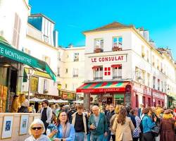 Image de tourists crowd NotreDame Paris 4 street busy royalty free